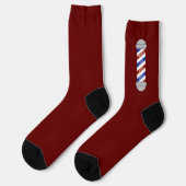 Barber Pole Part Crew Socks Sokken (Links)