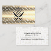 Barber Pole | Patroon | Metaal Visitekaartje (Voorkant / Achterkant)