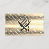 Barber Pole | Patroon | Metaal Visitekaartje (Voorkant)