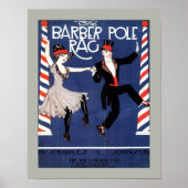 BARBER POLE RAG  blad Music Hoesje Kopiëren Poster (Voorkant)