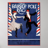 Barber Pole Rag  Sheet Music Hoesje Afbeelding Poster (Voorkant)