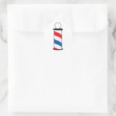 Barber Pole Ronde Sticker (Tas)