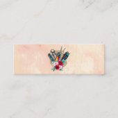 Barber Pole Scissor Logo Mini Visitekaartje (Voorkant)