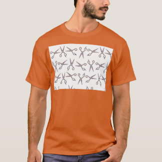 Barber Pole Scissors Pattern  Haircut Trend T-shirt