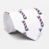 Barber Pole Stropdas (Opgerold)