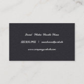 Barber Poles | Hair Cut | Leather Visitekaartje (Achterkant)