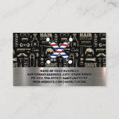 Barber Poles | Patroon | Korting Visitekaartje (Achterkant)