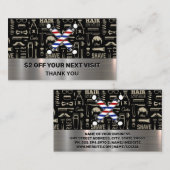 Barber Poles | Patroon | Korting Visitekaartje (Voorkant / Achterkant)