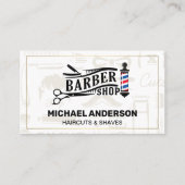 Barber Pool en gereedschap | Patroon Visitekaartje (Voorkant)