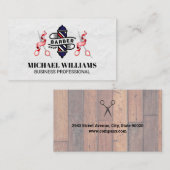 Barber Pool en Schaar Visitekaartje (Voorkant / Achterkant)