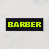 Barber Premium Google Maps QR Mini Visitekaartje (Voorkant)