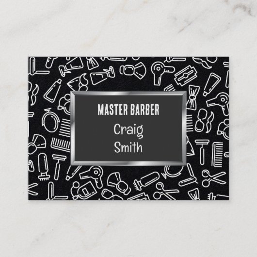 💇‍♂️ Barber Premium Visitekaartje (Voorkant)