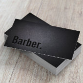 Barber Professional Black Minimalist Visitekaartje