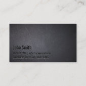 Barber Professional Black Minimalist Visitekaartje (Achterkant)