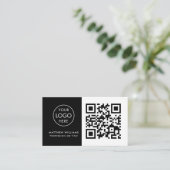 Barber Professional QR Code Logo Modern Visitekaartje (Staand voorkant)