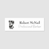 Barber Professionele Stylist Naamplaatje (Voorkant)
