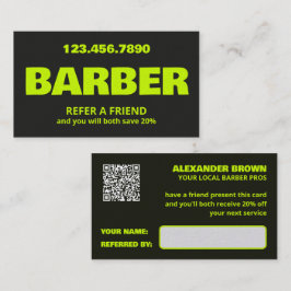 Barber QR Aanbevelingskaartje