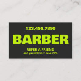 Barber QR Aanbevelingskaartje