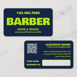 Barber QR Aanbevelingskaartje