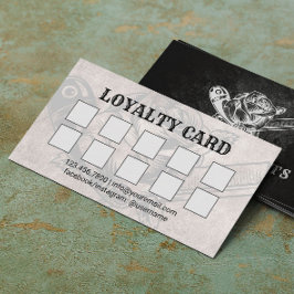 Barber Razor en Roos Logo Barbershop Hair Dark Klantenkaartje