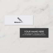 barber razor iconen mini visitekaartje (Voorkant / Achterkant)