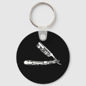 barber razor iconen sleutelhanger (Voorkant)