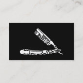 barber razor icons punch card klantenkaartje (Achterkant)