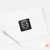 Barber Rebel Vierkante Sticker (Envelop)