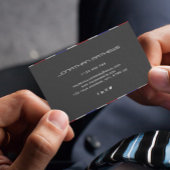 Barber Red White Blue Horizontal Personalized  Visitekaartje