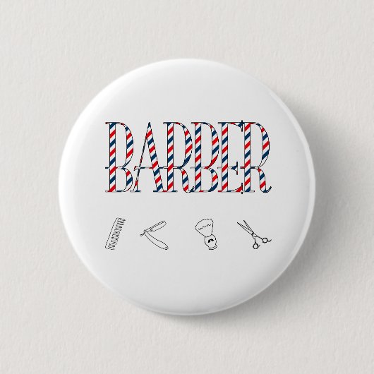 Barber Ronde Button 5,7 Cm (Voorkant)