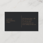 Barber Scalpel Visitekaartje (Achterkant)