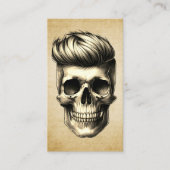 Barber schedel  Haar Stylist Barbershop Visitekaartje (Voorkant)