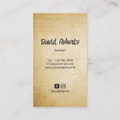 Barber schedel Stijlvol Haar Stylist Barbershop Visitekaartje (Achterkant)