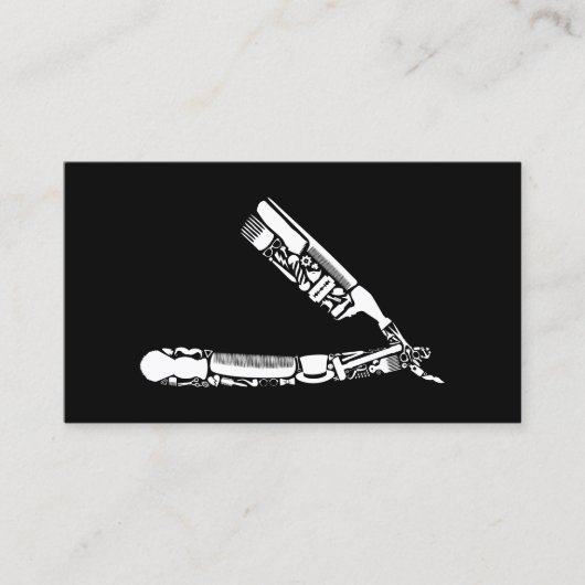 Barber scheermesjes verwijzingsprogramma aanbevelingskaartje (Voorkant)