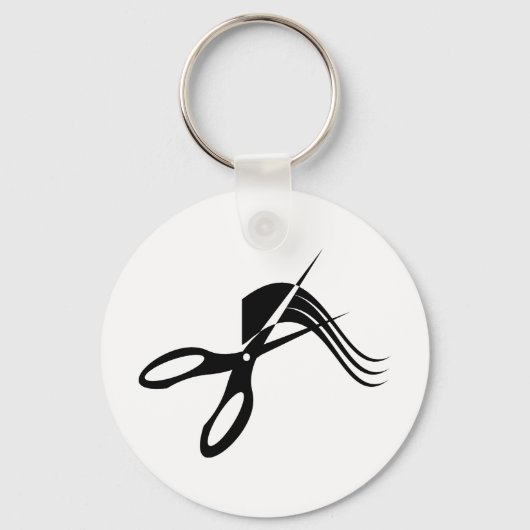 Barber Scissors - Hair Stylist Sleutelhanger (Voorkant)