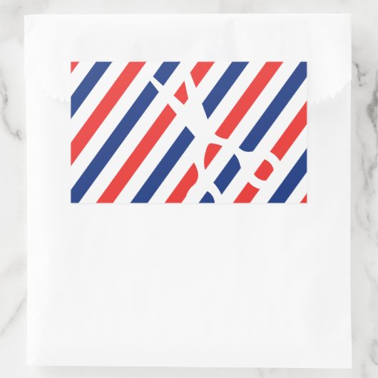 Barber Scissors Rechthoekige Sticker (Tas)