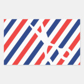 Barber Scissors Rechthoekige Sticker (Voorkant)