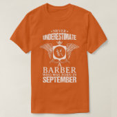 Barber September Funny Design for Gift T-shirt (Design voorkant)