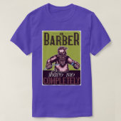 Barber Shave me Volledig T-shirt (Design voorkant)
