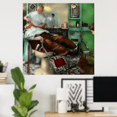 Barber - Shave - Pennepacker's barber shop 1942 Poster (Thuiskantoor)