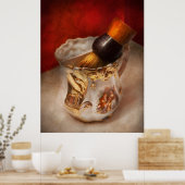 Barber - Shaving - The beauty of barbering Poster (Keuken)