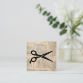 Barber Shears tekststijl Art Informatiekaartje (Staand voorkant)