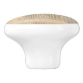 Barber Shears tekststijl Art Keramische Knop (Zijkant)