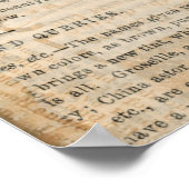 Barber Shears  tekststijl Art Poster (Hoek)