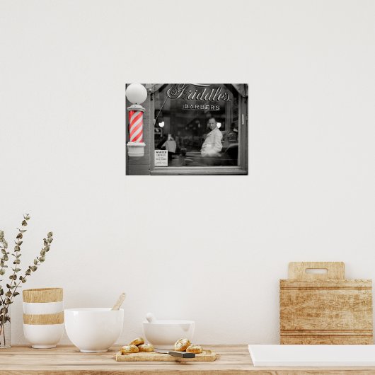 BARBER SHOP 1941 POSTER (Keuken)