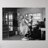  BARBER SHOP 1941 POSTER (Voorkant)
