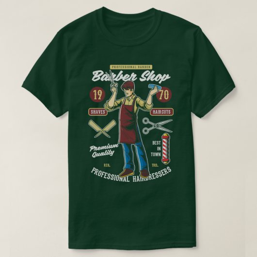 Barber Shop 21 T-shirt (Design voorkant)