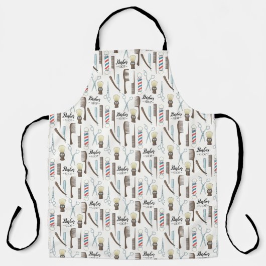 Barber Shop-Accessoires Schort (Voorkant)