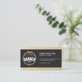 Barber Shop | Barber-Logo | Hout Visitekaartje (Staand voorkant)