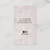 Barber Shop  Barber Pole Barbershop Hair Visitekaartje (Achterkant)